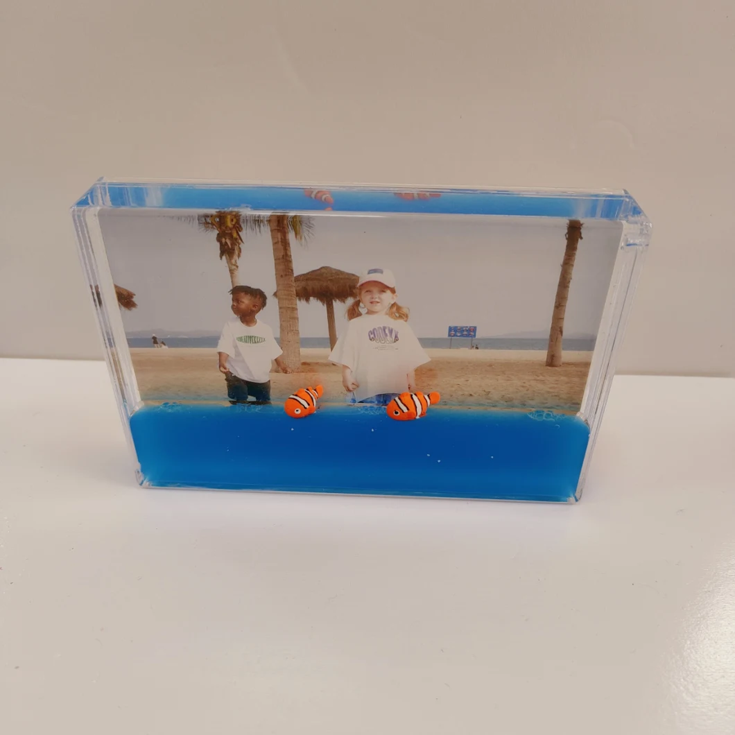 Clear Acrylic Water Photo Frame