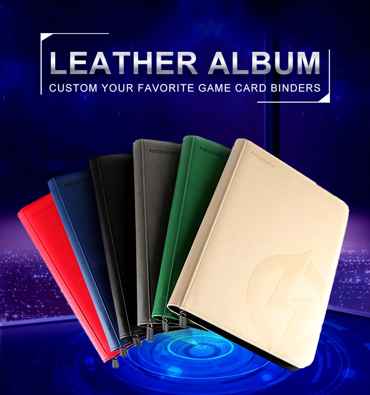 Leather Photo Album Binders for Tcg Card Game Binder Suppliers