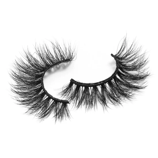 2021 Private Label Fluffy 25mm Mink Eyelash Fournisseur personnalisé avec boîte